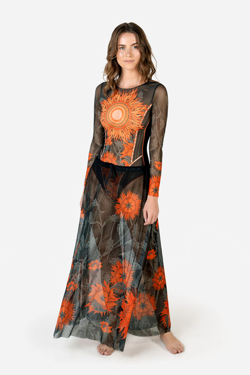 Beach Skirt “The Sun Orange”