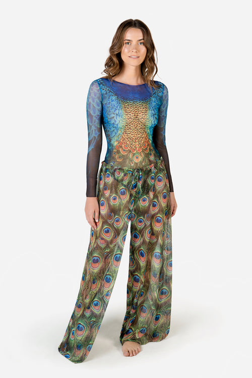 Beach Pants “Peacock Mayura”