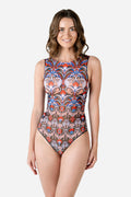 One-piece Sleeveless Swimsuit “Medieval Green”