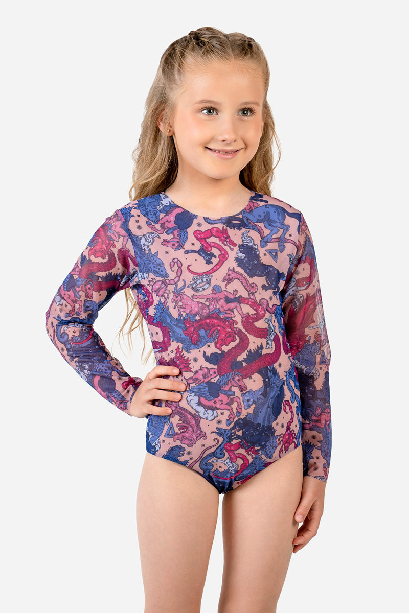 Kids' Closed Back Swimsuit “Ephemeris”