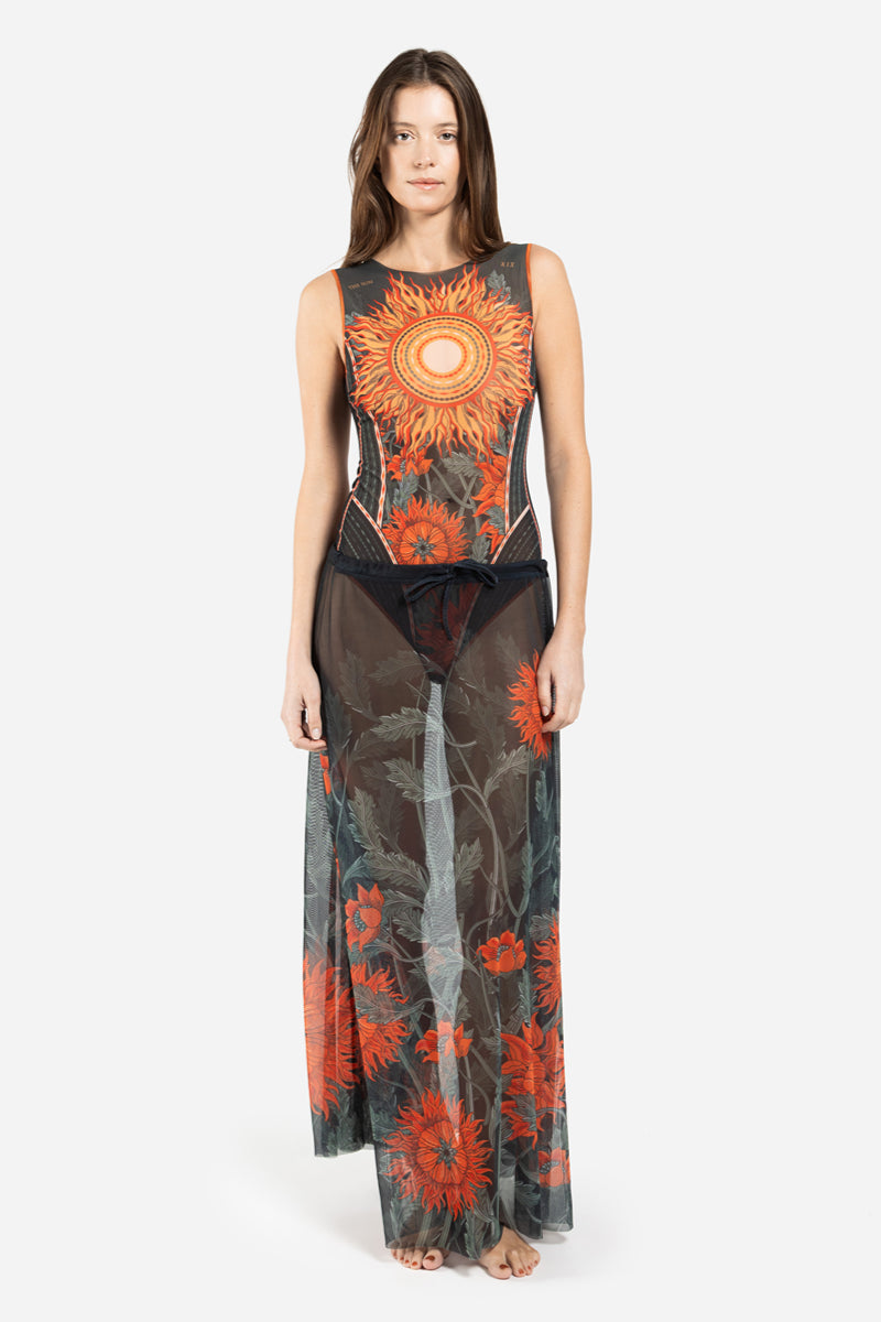 Beach Skirt “The Sun Orange”