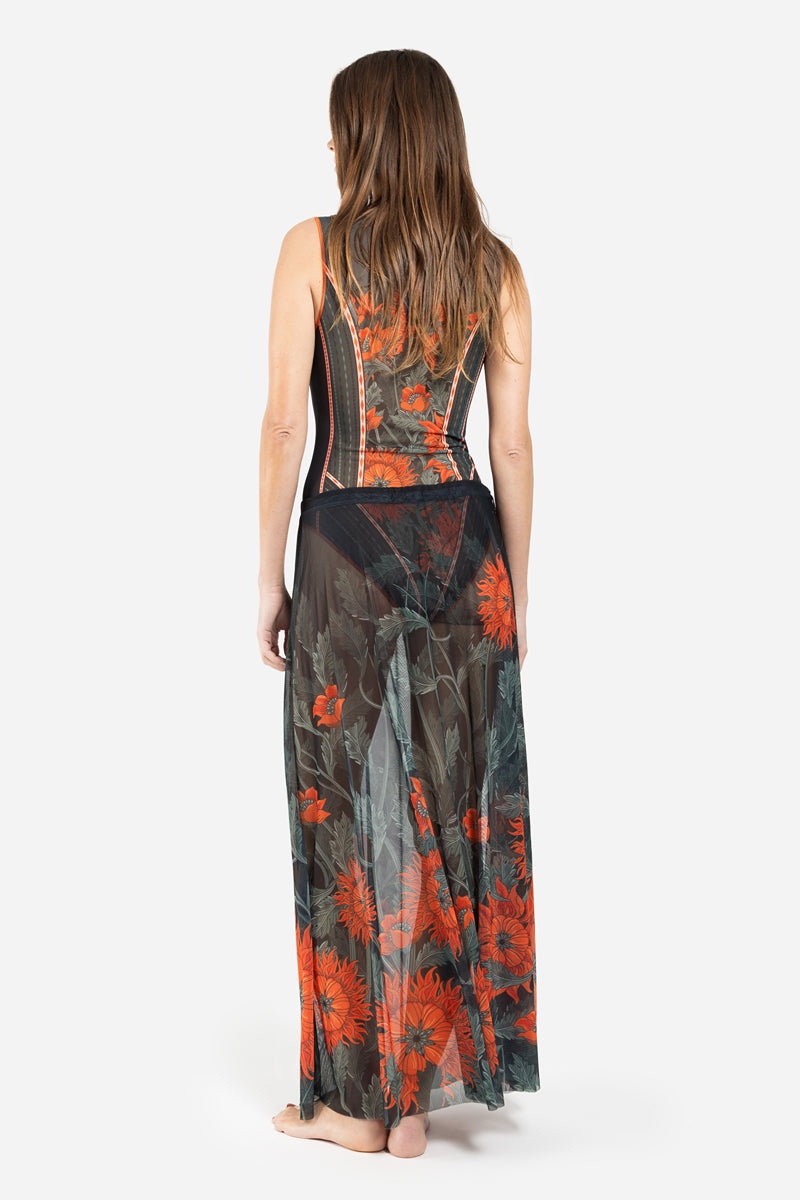 Beach Skirt “The Sun Orange”