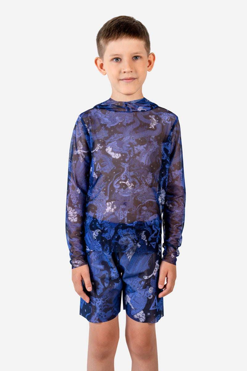 Kids' Beach Shorts “Blueberry Nights”