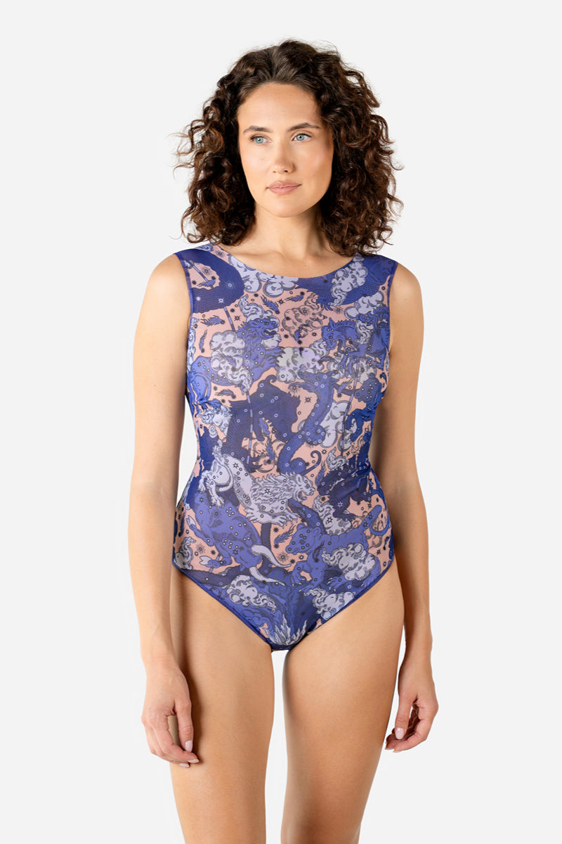 One-piece Sleeveless Swimsuit “Ephemeris”