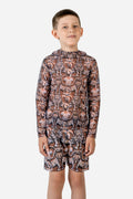 Kids' Beach Shorts “Medieval Brown”