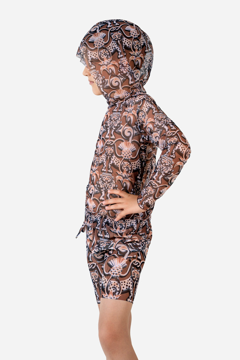 Kids' Beach Shorts “Medieval Brown”
