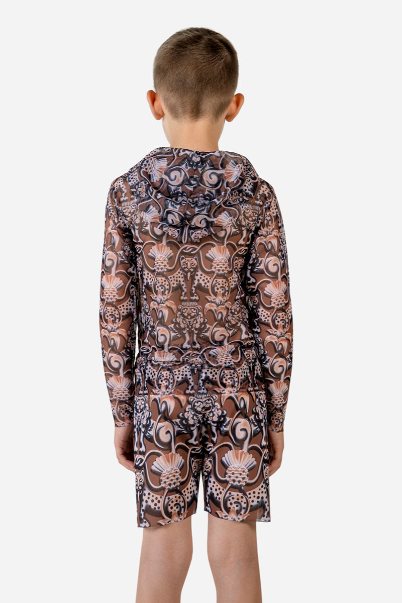Kids' Beach Shorts “Medieval Brown”