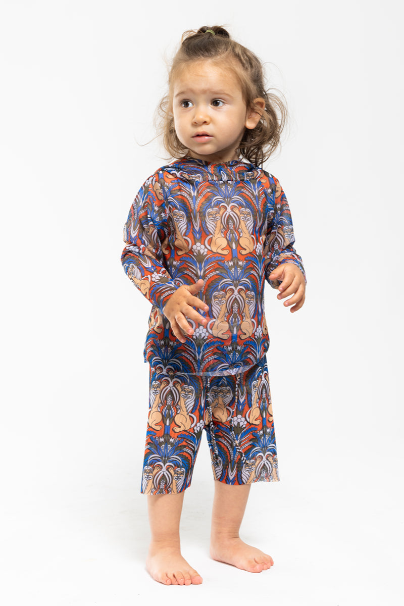 Shorts de playa para niños “Verde medieval”