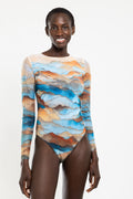Zipper Swimsuit with Sleeves “Anza”