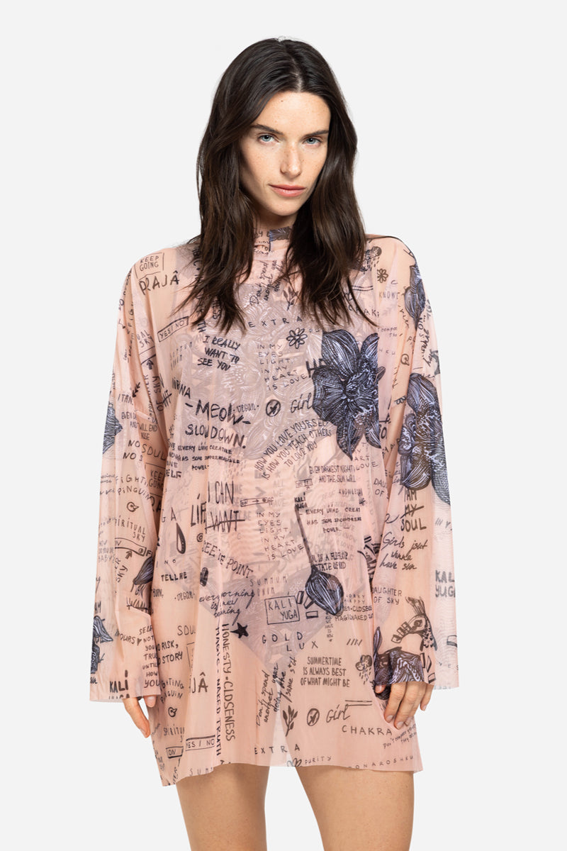 Oversize T-shirt with Hood “Nude Body-Art”