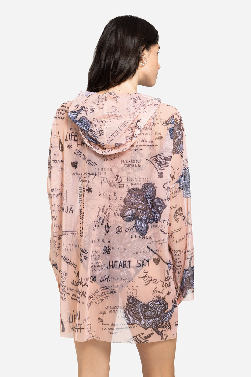 Oversize T-shirt with Hood “Nude Body-Art”