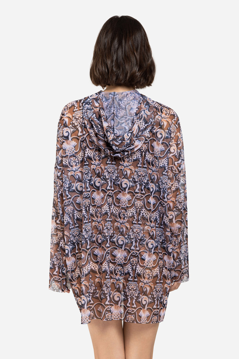 Oversize T-shirt with Hood “Medieval Brown”