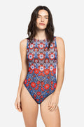 One-piece Sleeveless Swimsuit “Medieval Rose”
