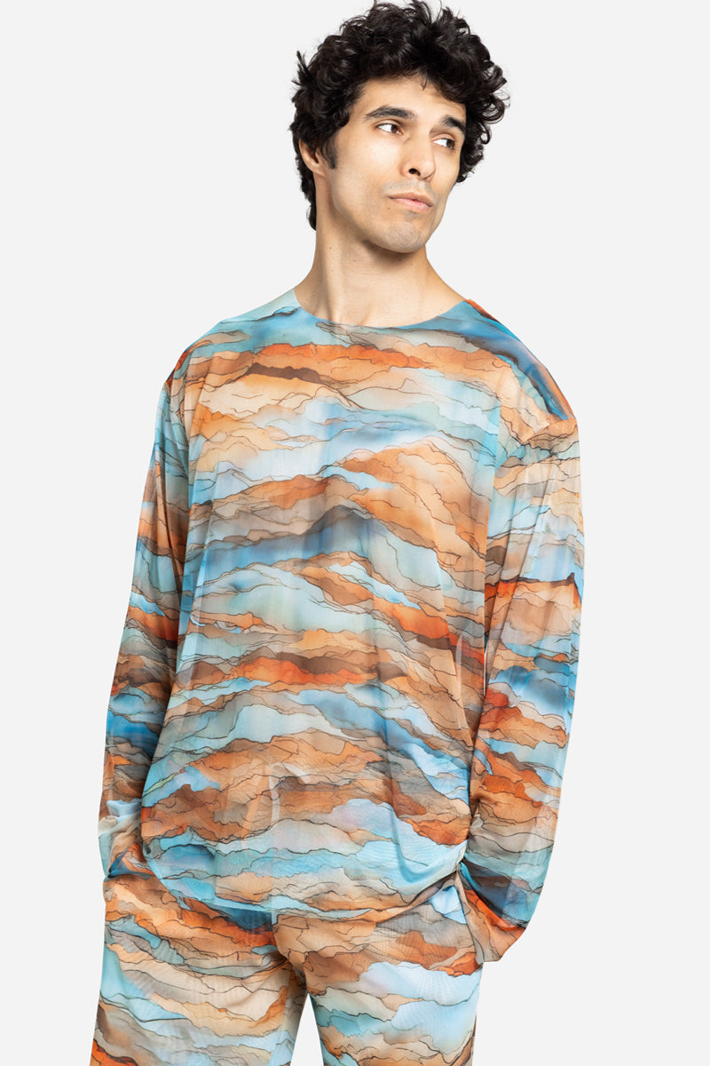 Men's Beach T-shirt with Hood “Anza”
