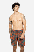 Men's Beach T-shirt with Hood “The Sun Orange”