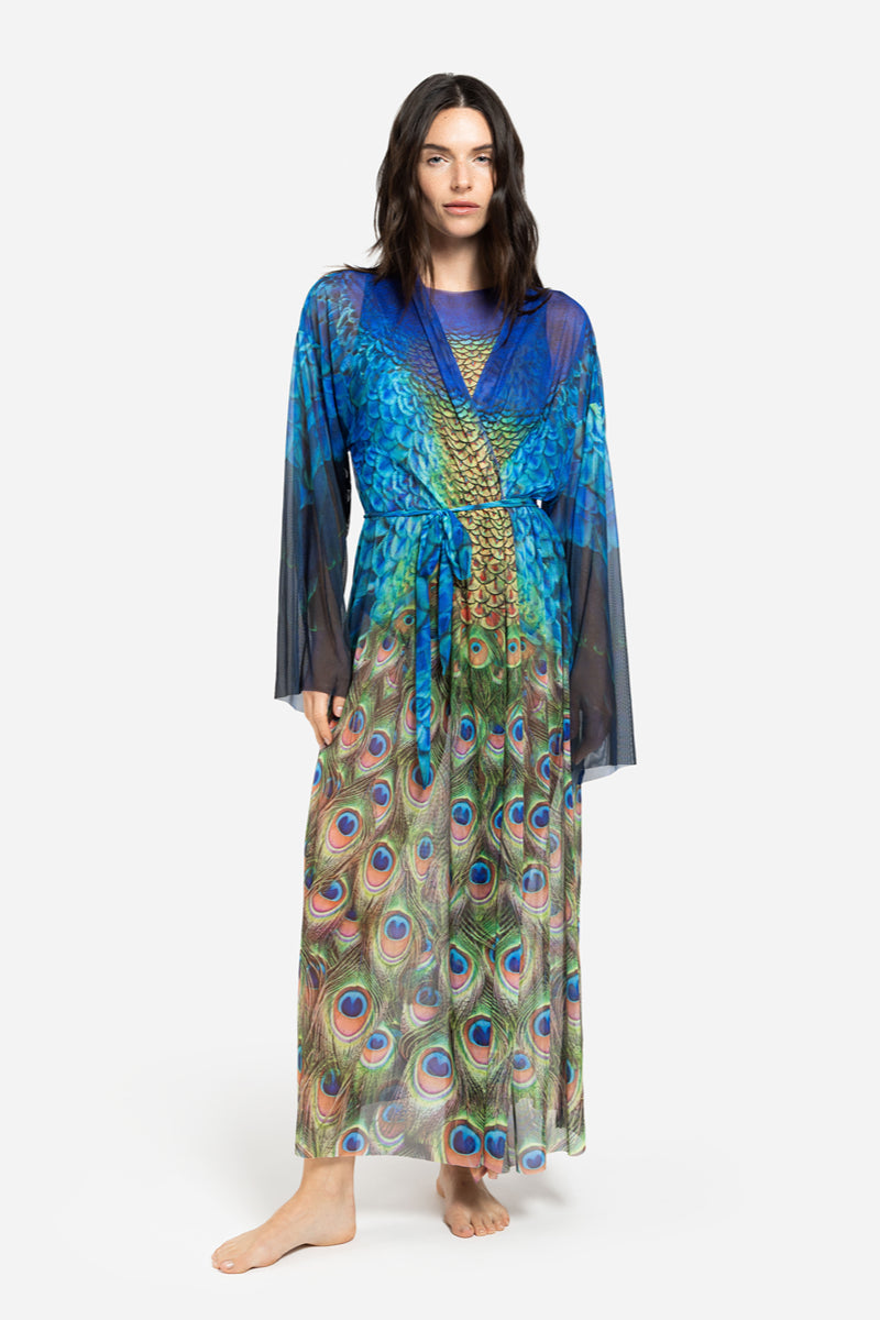 Beach Robe “Peacock Mayura”