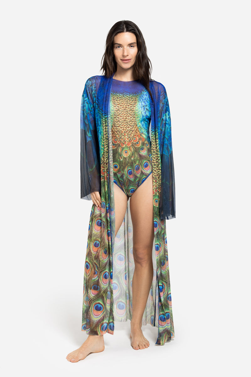 Beach Robe “Peacock Mayura”